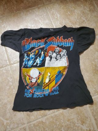 Vtg 1980 Black Sabbath Blue Oyster Cult Concert Tour Shirt Xs