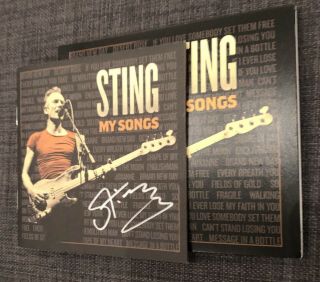 The Police Sting Autographed Signed Cd Cover My Songs Jsa Authenticated