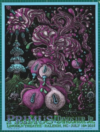 Primus & Dino Jr @ Lincoln Theatre 2015 Concert Poster P180 By David Welker