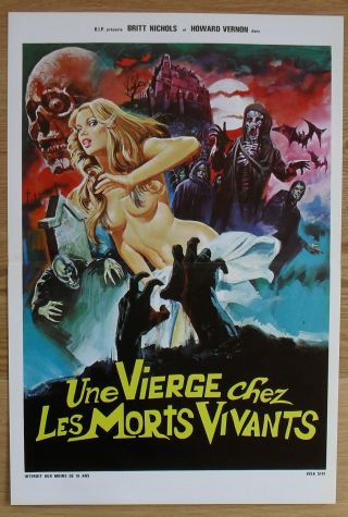Christina And The Living Dead Horror Jess Franco Rollin French Movie Poster 