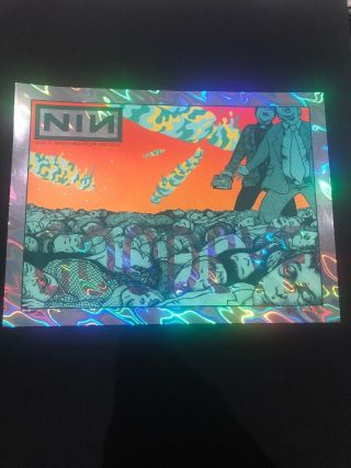 Jermaine Rogers Nine Inch Nails Chicago Lava Foil Poster Ap Variant /30 Nin
