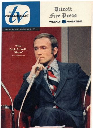 Dick Cavett Dark Shadows 1970 Regional Tv Guide Detroit Press Channels