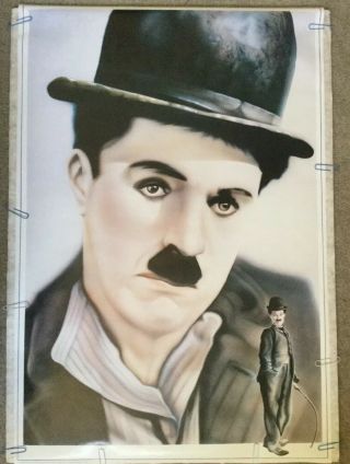 Charlie Chaplin Vintage Movie Personality Poster
