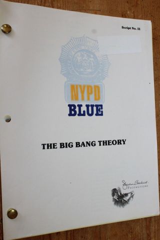 Nypd Blue Tv Series Show Script Episode The Big Bang Theory