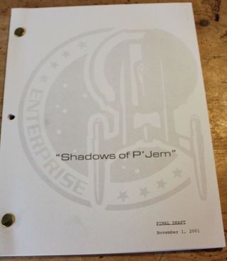 Star Trek Enterprise Tv Series Show Script Episode Shadows Of P Jem