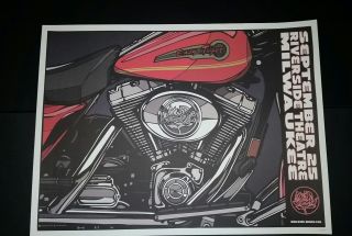 Ryan Adams Milwaukee 2012 Numbered /300 Poster Cardinals Lithograph Print Harley