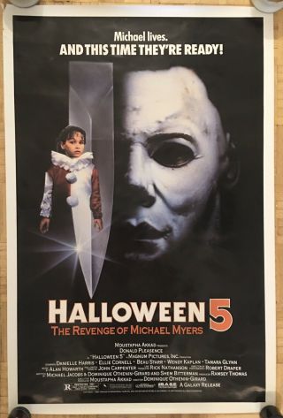 Movie Posters Halloween 5 The Revenge Of Michael Myers,  Horror,  27x40