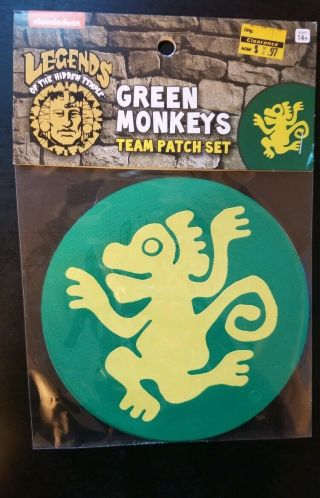 Legends Of The Hidden Temple Green Monkey Patch Set.