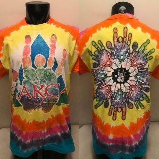 Vintage 1995 Jerry Garcia Hand/palm Print Grateful Dead Tie Dye Shirt Mens Xl