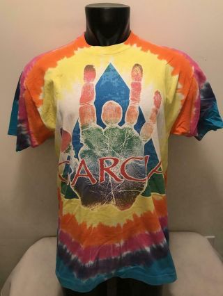 Vintage 1995 Jerry Garcia Hand/Palm Print Grateful Dead Tie Dye Shirt Mens XL 2