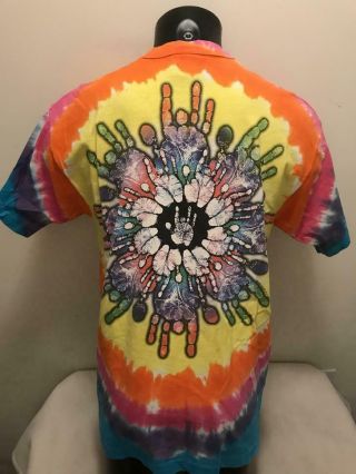 Vintage 1995 Jerry Garcia Hand/Palm Print Grateful Dead Tie Dye Shirt Mens XL 3