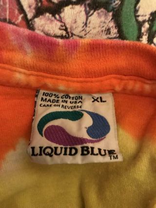 Vintage 1995 Jerry Garcia Hand/Palm Print Grateful Dead Tie Dye Shirt Mens XL 6