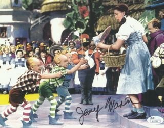 Jerry Maren Autograph 8x10 Photo The Wizard Of Oz Munchkin Signed Jsa