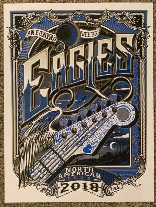 Eagles 2018 North American Tour Print - Numbered