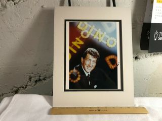 " Dean Martin " (dino) 8 X 10 Wonderful Color Photo Hand Signed Autograph