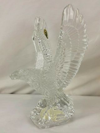 Waterford Crystal Fred Curtis Eagle Figurine W/ Box