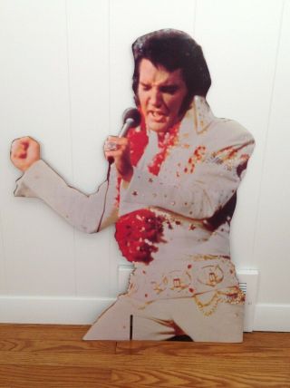 Vintage Elvis Presley Cardboard Promo Cutout / Stand Up - 33 " Tall - 1978