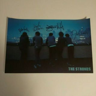 The Strokes Fully Signed Alone Together Fan Club Poster Print Rare