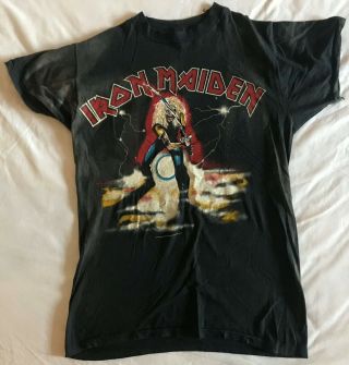 Iron Maiden Vintage T - Shirt - 1981 -