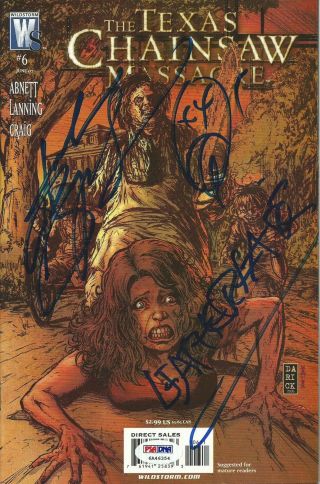 Andrew Bryniarski Signed The Texas Chainsaw Massacre Comic Book 6 Psa/dna Ws