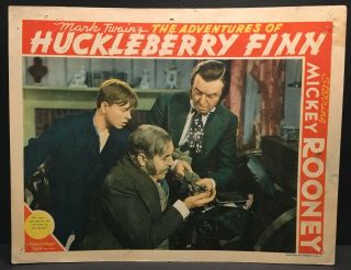 The Adventures Of Huckleberry Finn Movie Lobby Card Mickey Rooney