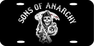 Sons Of Anarchy Officially Licensed Samcro Biker Logo Aluminum License Plate