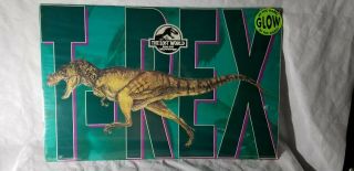 Jurassic Park The Lost World Glow In The Dark Trex Poster Rare