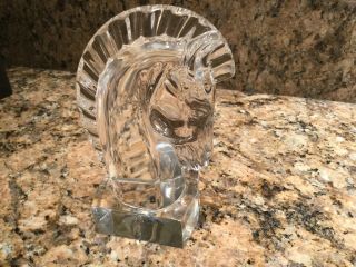 Steuben Crystal Art Deco Horse Head 5 Inches Height