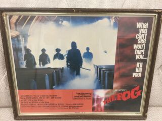 1979 The Fog John Carpenter Jamie Lee Curtis Framed Lobby Card Movie Poster