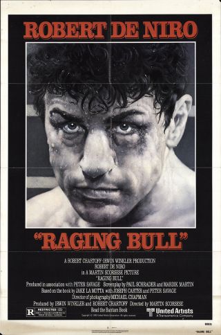 Raging Bull 1980 27x41 Orig Movie Poster Fff - 61912 Robert De Niro Martin Scor.