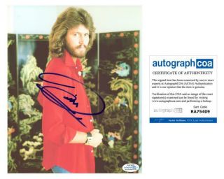Barry Gibb " The Bee Gees " Autograph Signed 8x10 Photo Acoa