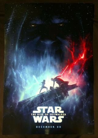 2019 D23 Expo Star Wars The Rise Of Skywalker Poster 19 " X 27 " Shipped Flat