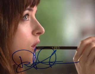 Dakota Johnson Autographed Signed 8x10 Photo 50 Shades Of Grey ACOA LOA 2