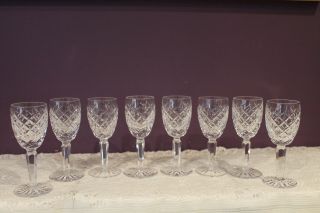 Set Of 8 Waterford Crystal Comeragh 5 - 1/4 " Cordial Liqueur Glasses - Signed