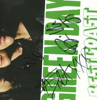Green Day autographed concert poster 2013 Billie Joe Armstrong,  Mike Dirnt 3