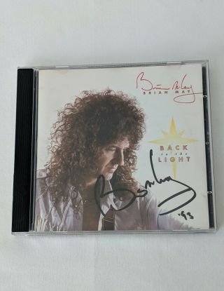Rare Vintage Autographed Brian May (queen) Back To The Light Cd