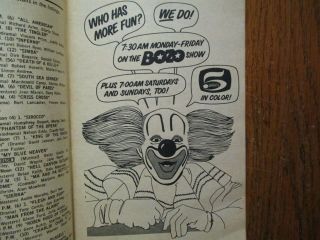 June 29,  1968 Tv Guide Mag (bozo The Clown/raquel Welch/goldie Hawn/jill Townsend