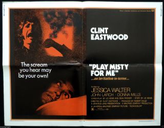 Play Misty For Me Us Half Sheet Sheet Movie Poster Clint Eastwood