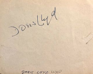 Doris Lloyd & Francis L.  Sullivan Dual Autographed Hand Signed Album Page 1940 