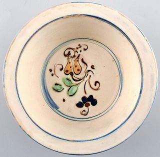 2 Kähler,  Denmark,  glazed bowls in pottery decorated with flowers. 2