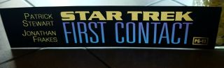 Star Trek: First Contact (1996) Movie Theatre Box Office Mylar Small Version