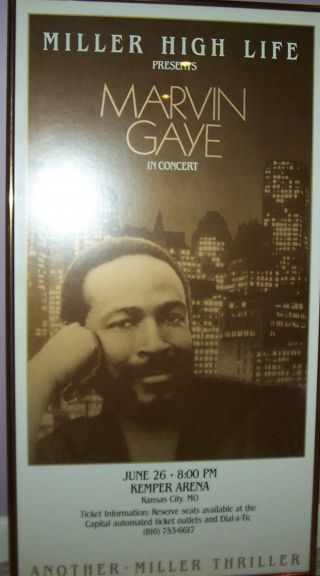 Marvin Gaye Motown Vintage Final Concert Tour Poster Boxing Print 1983