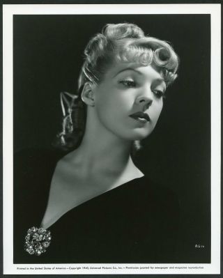 Anne Gwynne Vintage 1940 Universal Pictures Portrait Photo
