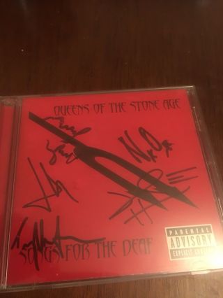 Queen Of The Stone Age Signed Album Cover With Case But No Cd