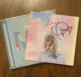 Taylor Swift - Signed Lover Cd Booklet Me Single Autographed