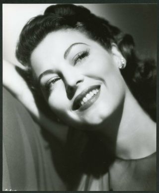 Ava Gardner Vintage 1940s Portrait Photo