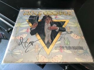 Alice Cooper Autographed Signed Lp Welcome To My Nightmare