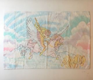 Rare Vintage She - Ra Princess Of Power Unicorn - Pillow Case 1985