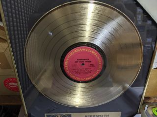 AEROSMITH - Get Your Wings Gold Record in Frame Train Kept a Rolling Tyler/Perry 6