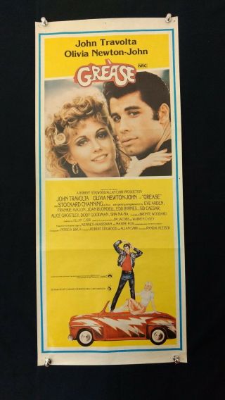 Grease - Olivia Newton John John Travolta - Aust Day Bill Movie Poster